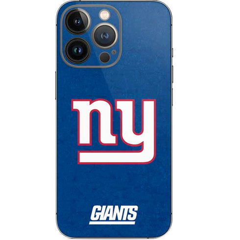 NFL New York Giants Distressed iPhone 14 Pro Skin