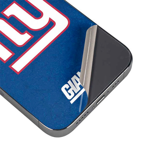 NFL New York Giants Distressed iPhone 14 Pro Skin