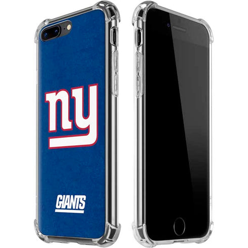 NFL New York Giants Distressed iPhone 7/8 Plus Clear Case