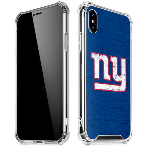 NFL New York Giants Distressed iPhone X/XS Clear Case