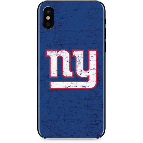 NFL New York Giants Distressed iPhone XS Max Skin