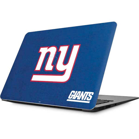 NFL New York Giants Distressed Apple MacBook Skin