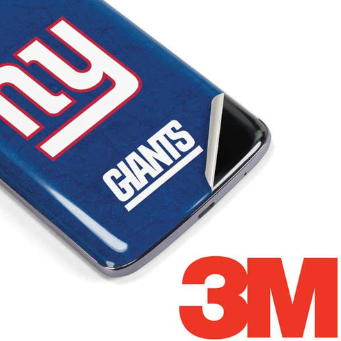 NFL New York Giants Distressed Moto E5 Plus Skin