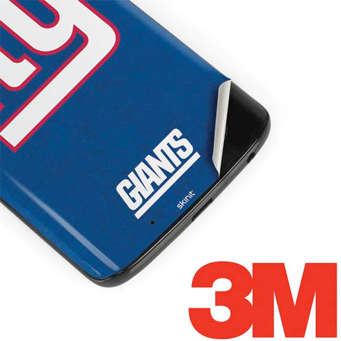 NFL New York Giants Distressed Moto G6 Skin