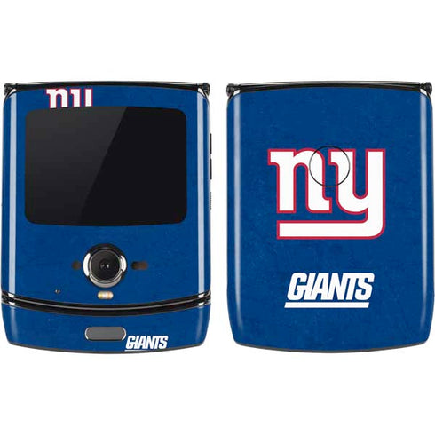 NFL New York Giants Distressed Motorola RAZR Skin