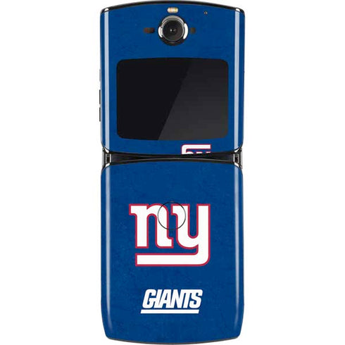 NFL New York Giants Distressed Motorola RAZR Skin