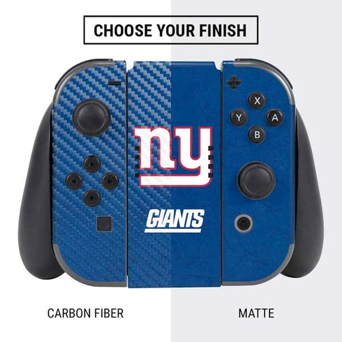 NFL New York Giants Distressed Nintendo Switch Bundle Skin