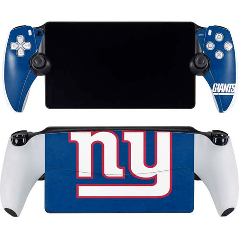 NFL New York Giants Distressed PlayStation Portal Remote Player Skin
