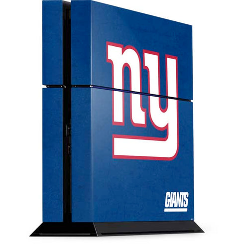 NFL New York Giants Distressed PS4 Console Skin