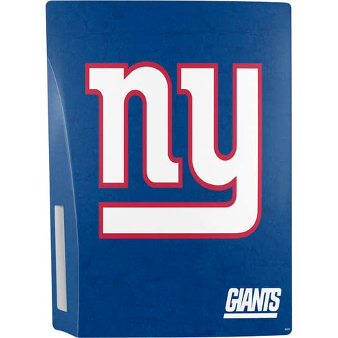 NFL New York Giants Distressed PS5 Console Skin