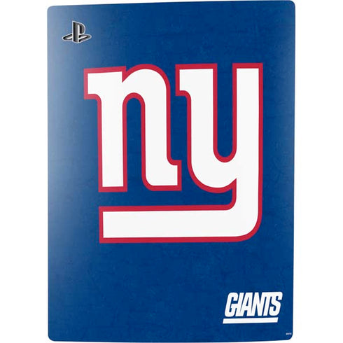 NFL New York Giants Distressed PS5 Digital Edition Console Skin