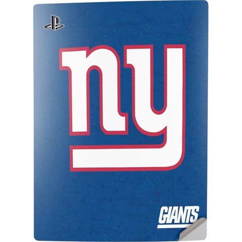 NFL New York Giants Distressed PS5 Digital Edition Console Skin