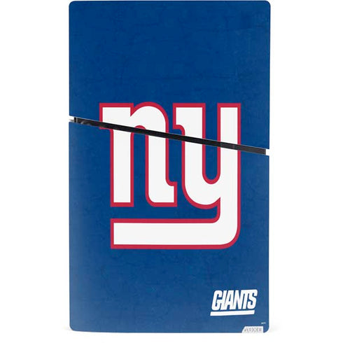 NFL New York Giants Distressed PS5 Slim Digital Edition Bundle Skin