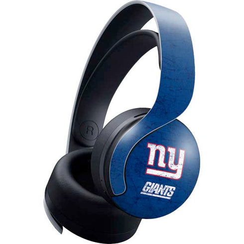 NFL New York Giants Distressed PULSE 3D Wireless Headset for PS5 Skin