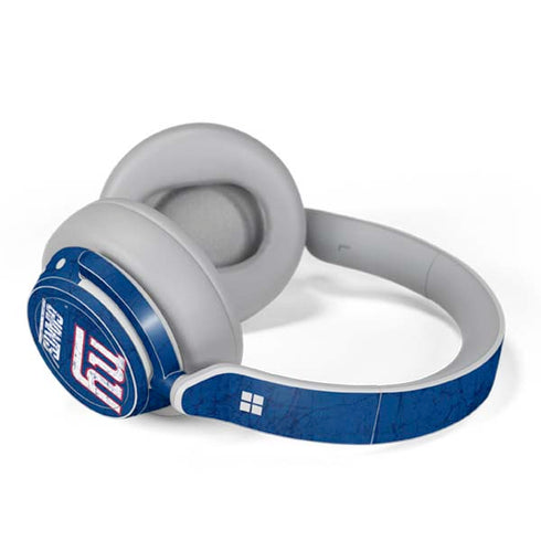 NFL New York Giants Distressed Surface Headphones Skin