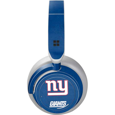 NFL New York Giants Distressed Surface Headphones Skin