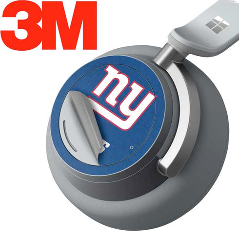NFL New York Giants Distressed Surface Headphones Skin