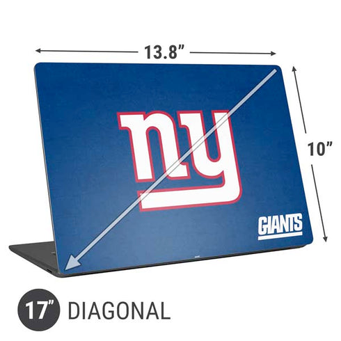 NFL New York Giants Distressed Universal Laptop 17in (13.8 x 10in) Skin