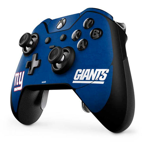 NFL New York Giants Distressed Xbox One Elite Controller Skin