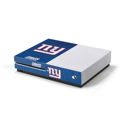 NFL New York Giants Distressed Xbox One S Console Skin