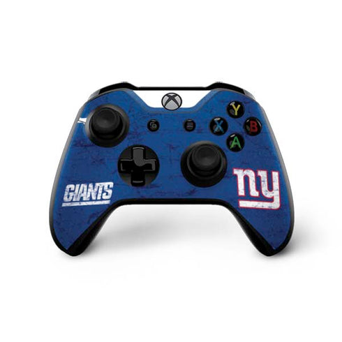NFL New York Giants Distressed Xbox One X Bundle Skin