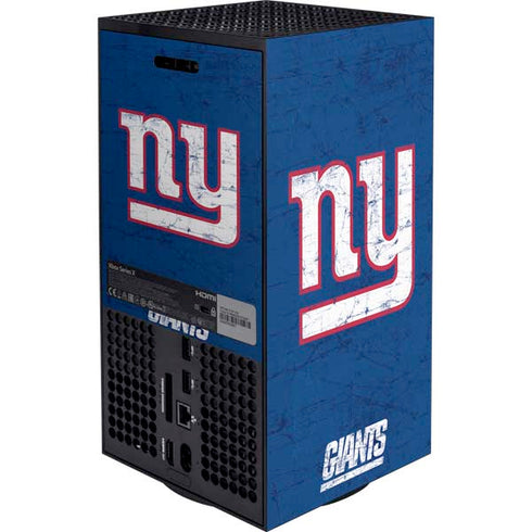 NFL New York Giants Distressed Xbox Series X Bundle Skin