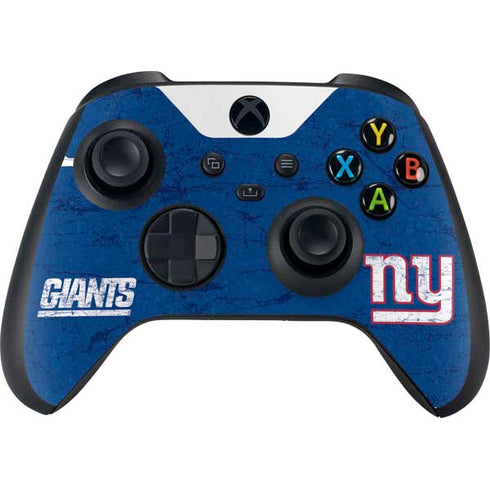 NFL New York Giants Distressed Xbox Series X Bundle Skin