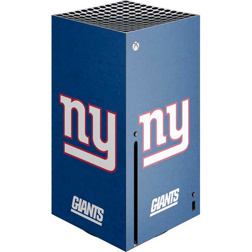 NFL New York Giants Distressed Xbox Series X Console Skin