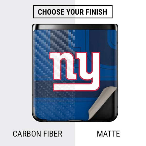 NFL New York Giants Double Vision Galaxy Z Flip Skin