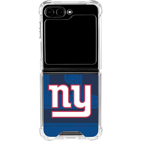 NFL New York Giants Double Vision Galaxy Z Flip5 5G Clear Case