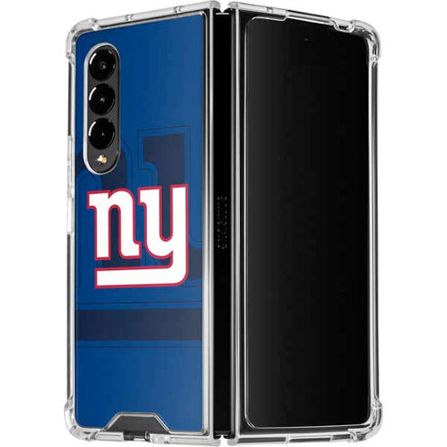 NFL New York Giants Double Vision Galaxy Z Fold4 5G Clear Case