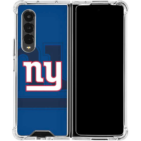 NFL New York Giants Double Vision Galaxy Z Fold4 5G Clear Case
