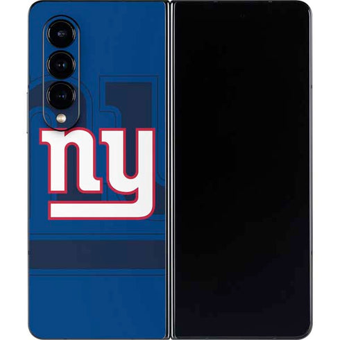 NFL New York Giants Double Vision Galaxy Z Fold4 5G Skin