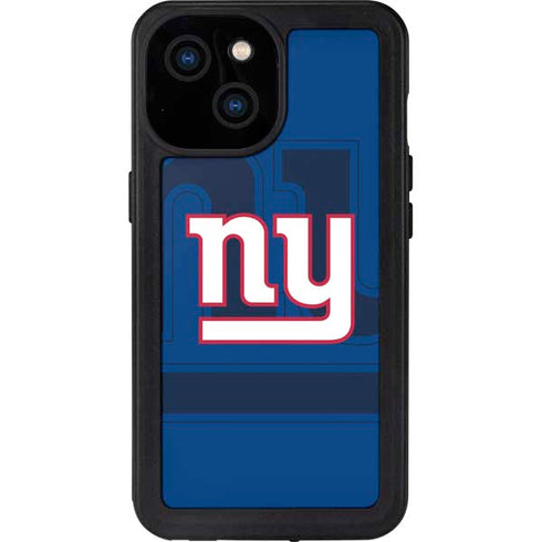 NFL New York Giants Double Vision iPhone 13 Mini Waterproof Case