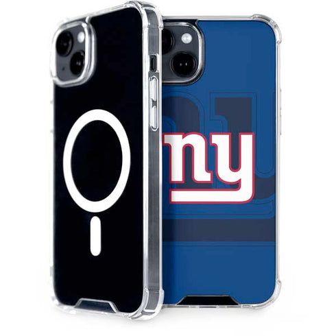 NFL New York Giants Double Vision iPhone 15 Plus MagSafe Case