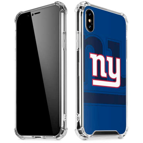 NFL New York Giants Double Vision iPhone XS Max Clear Case