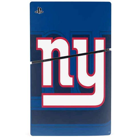 NFL New York Giants Double Vision PS5 Slim Digital Edition Bundle Skin
