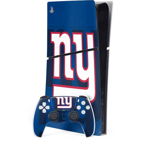 NFL New York Giants Double Vision PS5 Slim Digital Edition Console Skin
