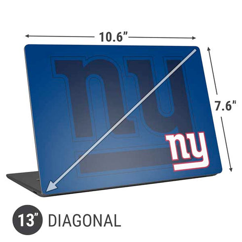 NFL New York Giants Double Vision Universal Laptop 13in (10.6 x 7.6in) Skin