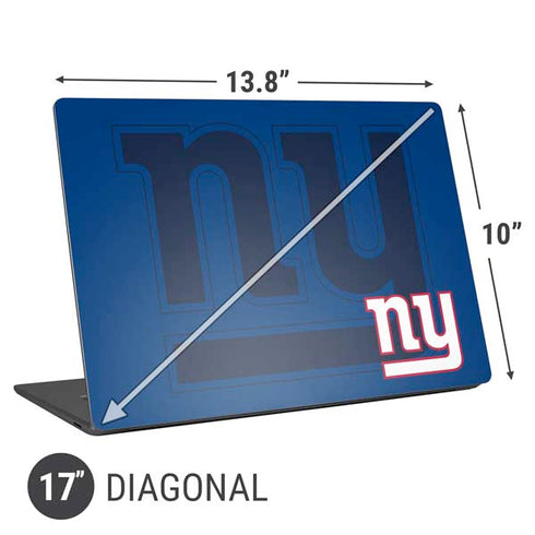 NFL New York Giants Double Vision Universal Laptop 17in (13.8 x 10in) Skin