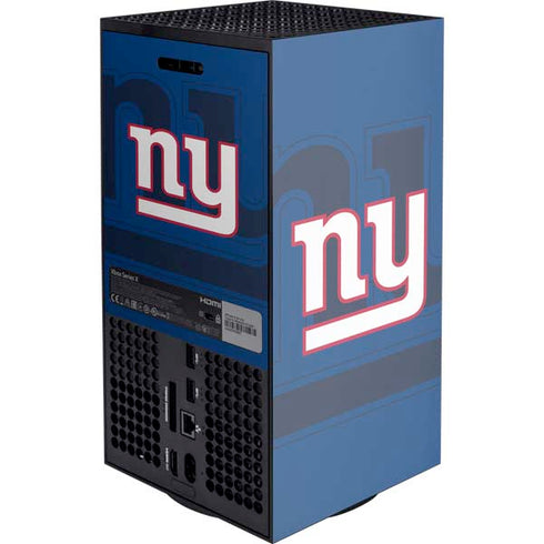NFL New York Giants Double Vision Xbox Series X Console Skin