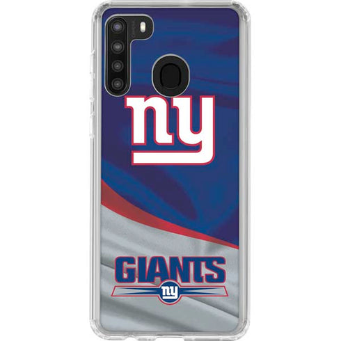 NFL New York Giants Galaxy A21 Clear Case