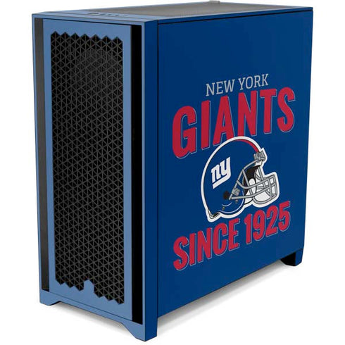 NFL New York Giants Helmet Corsair 4000D Tempered Glass Mid-Tower ATX Case Skin
