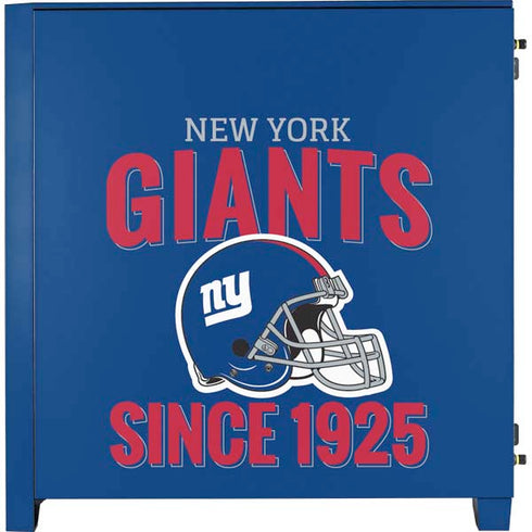 NFL New York Giants Helmet Corsair 4000D Tempered Glass Mid-Tower ATX Case Skin