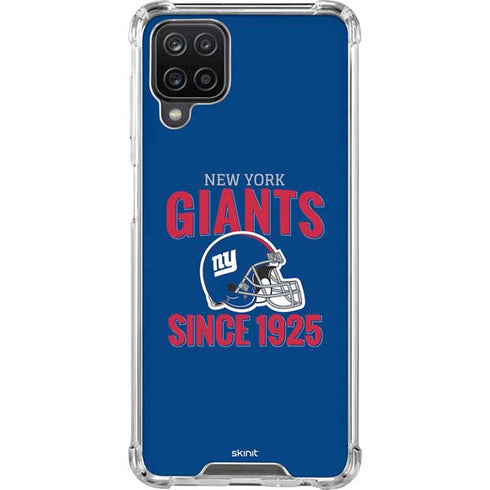 NFL New York Giants Helmet Galaxy A12 Clear Case