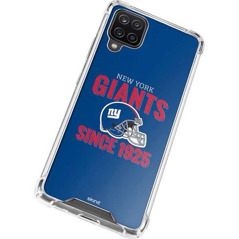 NFL New York Giants Helmet Galaxy A12 Clear Case