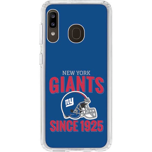NFL New York Giants Helmet Galaxy A20 Clear Case
