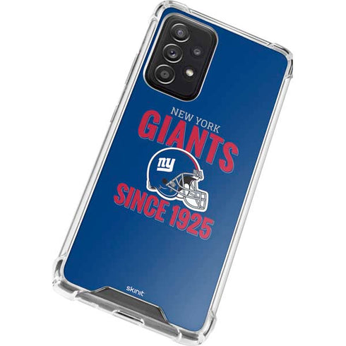NFL New York Giants Helmet Galaxy A72 5G Clear Case