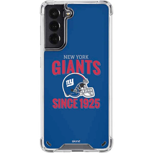 NFL New York Giants Helmet Galaxy S21 5G Clear Case