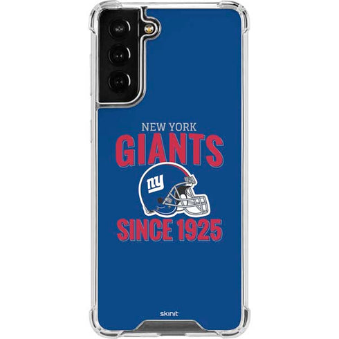 NFL New York Giants Helmet Galaxy S21 FE Clear Case